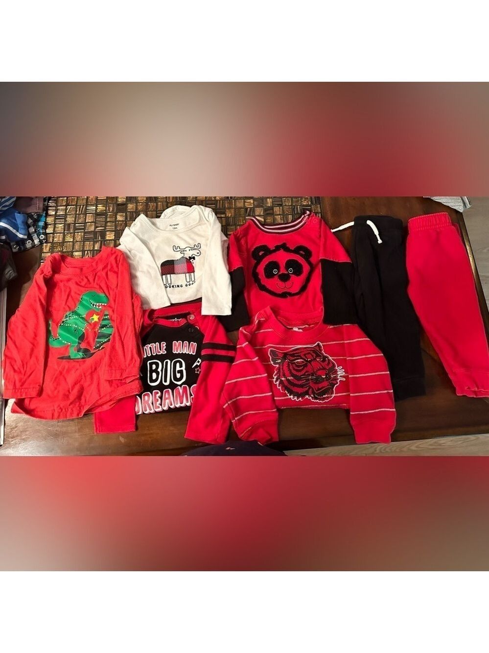 Boys 12 month winter clothes bundle long sleeve tee shirts sweatpants sweatshirt